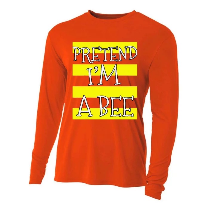 Pretend Im A Bee Lazy Halloween Costume Matching Family Cooling Performance Long Sleeve Crew