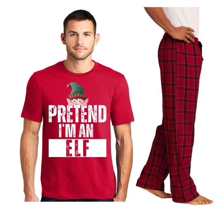 Pretend IM An Elf Funny Christmas Pajama Set