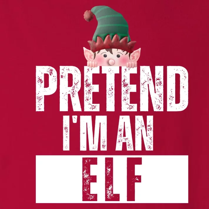 Pretend IM An Elf Funny Christmas Toddler Long Sleeve Shirt