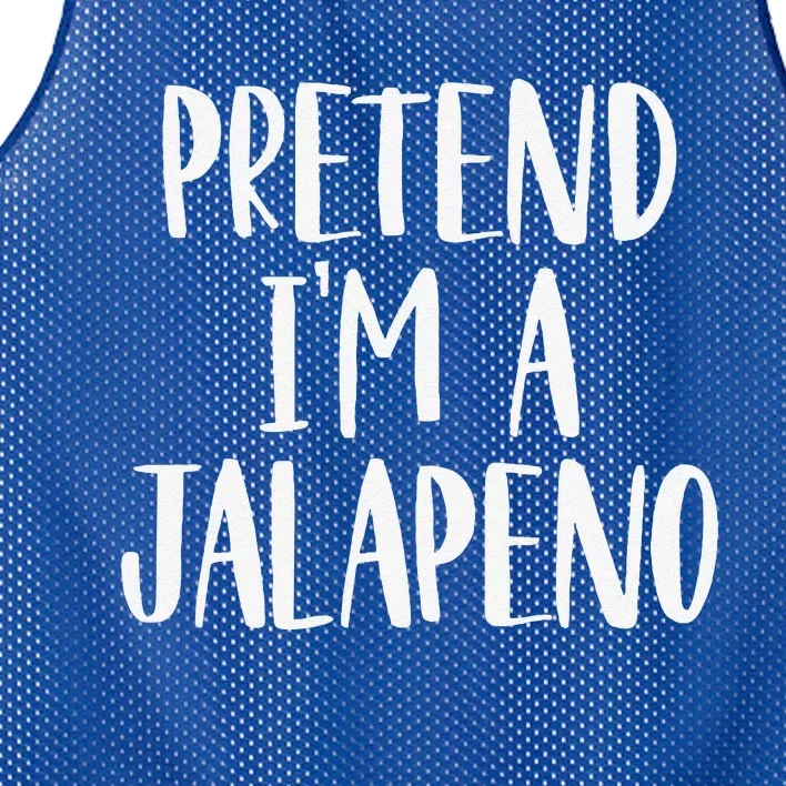 Pretend Im A Jalapeno Easy DIY Halloween Costume Mesh Reversible Basketball Jersey Tank