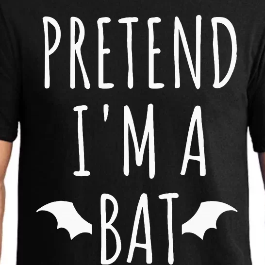 Pretend IM A Bat Lazy Easy Last Minute Halloween Costume Pajama Set