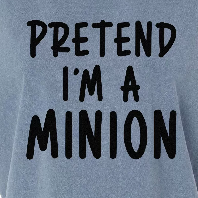 Pretend IM A Minion Costume Party Funny Halloween Minion Garment-Dyed Women's Muscle Tee