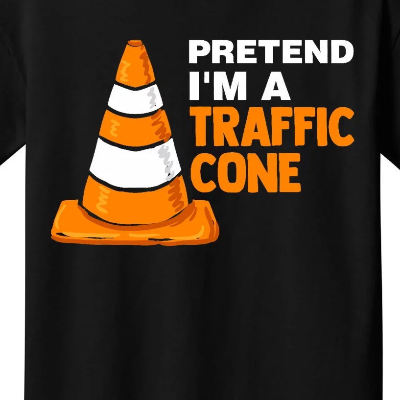 Pretend Im A Traffic Cone Costume Kids T-Shirt