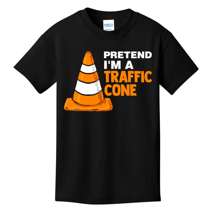 Pretend Im A Traffic Cone Costume Kids T-Shirt