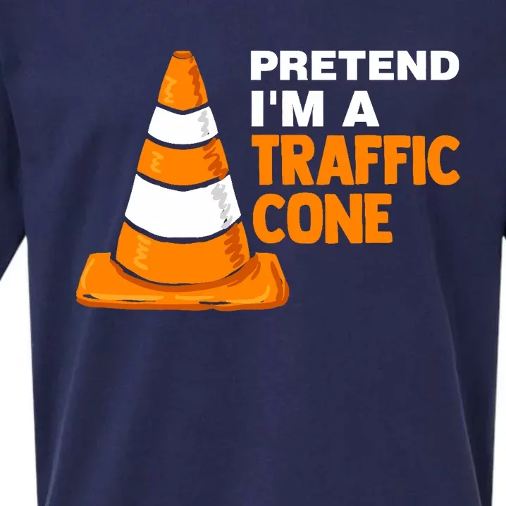 Pretend Im A Traffic Cone Costume Sueded Cloud Jersey T-Shirt