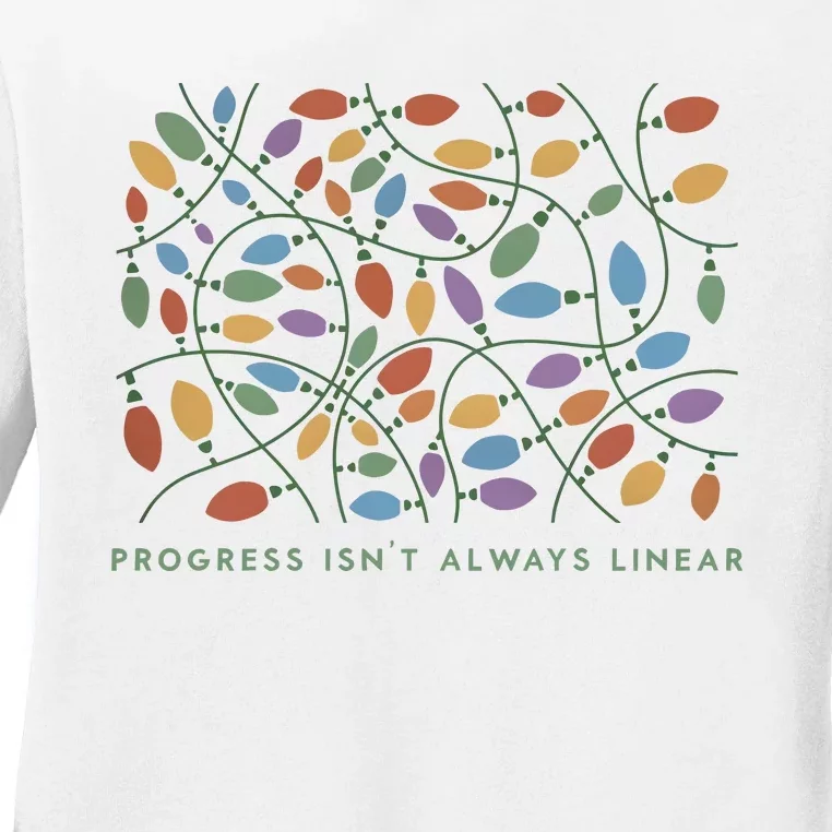 Progress IsnT Always Linear Special Education Teacher Ladies Long Sleeve Shirt