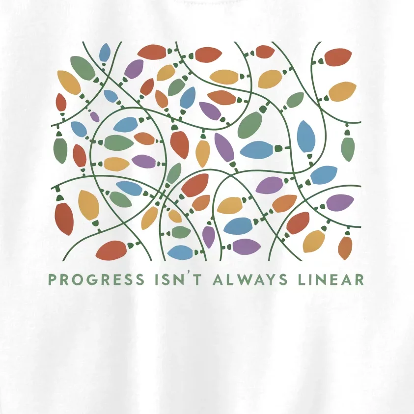 Progress IsnT Always Linear Special Education Teacher Kids Sweatshirt