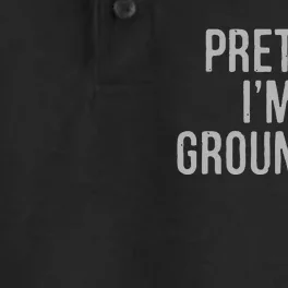 Pretend Im A Groundhog Lazy Halloween Costume Dry Zone Grid Performance Polo