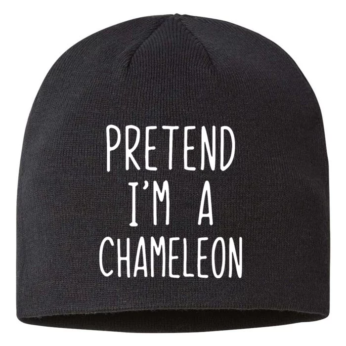 Pretend IM A Chameleon Costume Halloween Lazy Quick Pretend IM A Chamel 8 1/2in Sustainable Knit Beanie