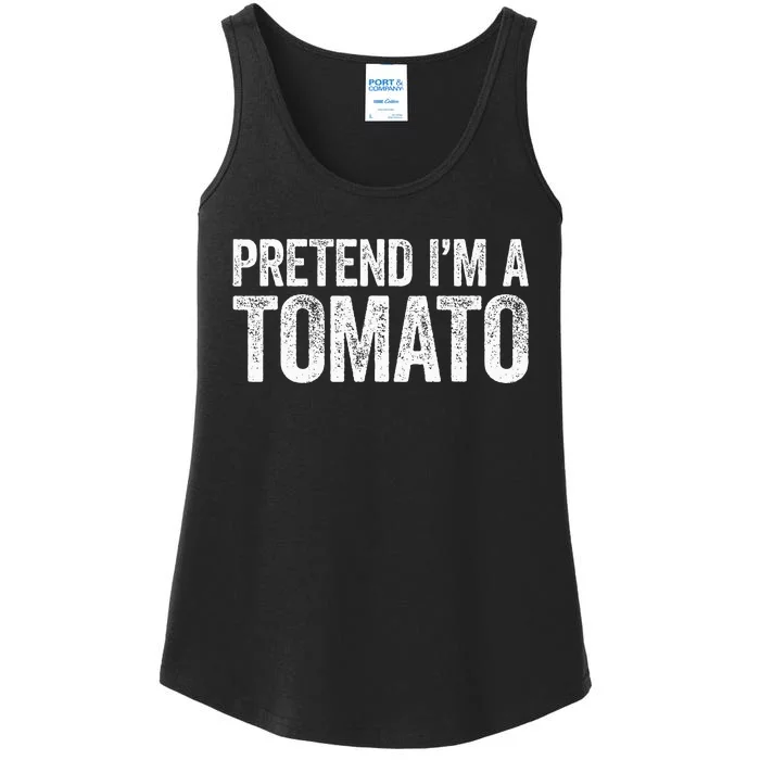 Pretend IM A Tomato Matching Costume Ladies Essential Tank