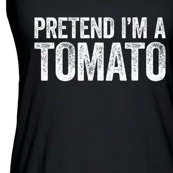 Pretend IM A Tomato Matching Costume Ladies Essential Flowy Tank