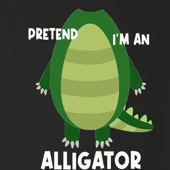 Pretend IM An Alligator Funny Lazy Halloween Costume Toddler Long Sleeve Shirt