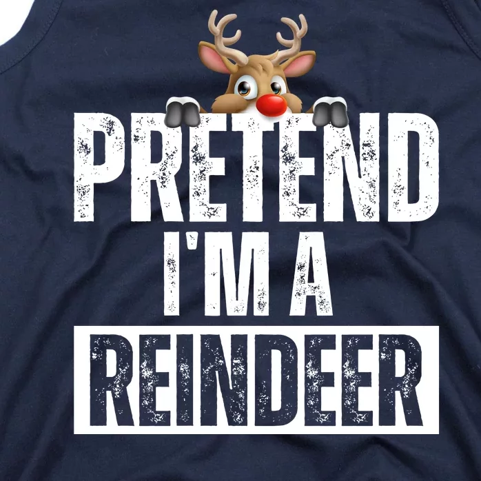 Pretend Im A Reindeer Funny Christmas Tank Top