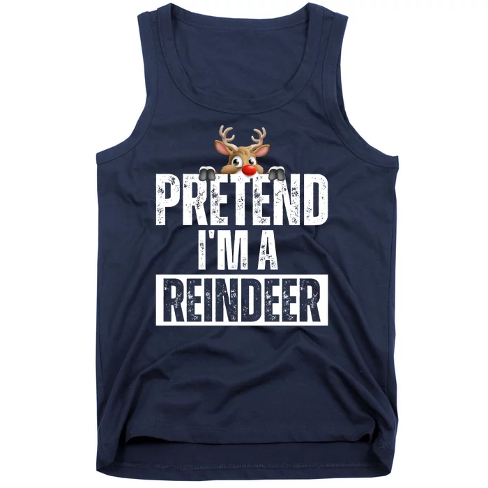 Pretend Im A Reindeer Funny Christmas Tank Top