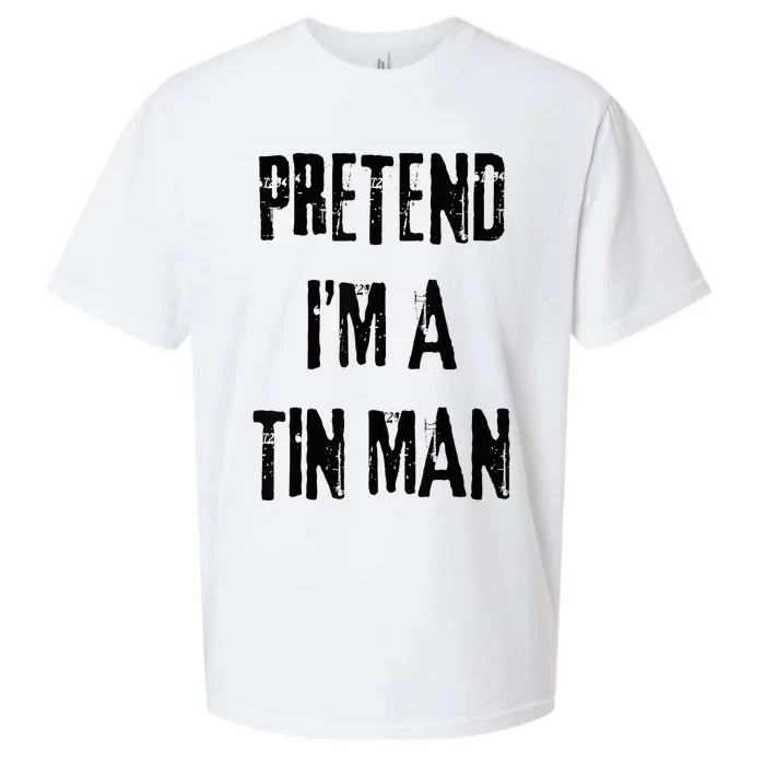 Pretend I'm A Tin Man Halloween Last Minute Costume Party Sueded Cloud Jersey T-Shirt