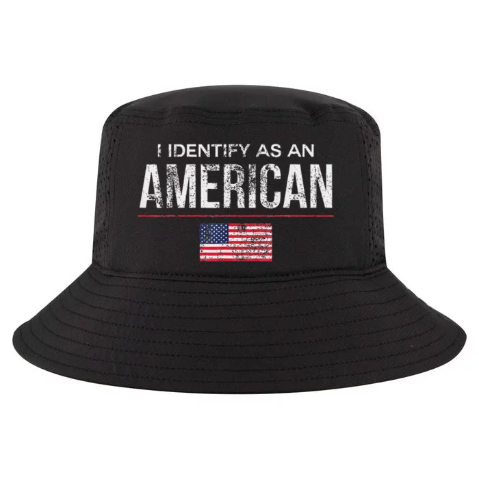 Proudly Identify As American No Identity Politics Cool Comfort Performance Bucket Hat