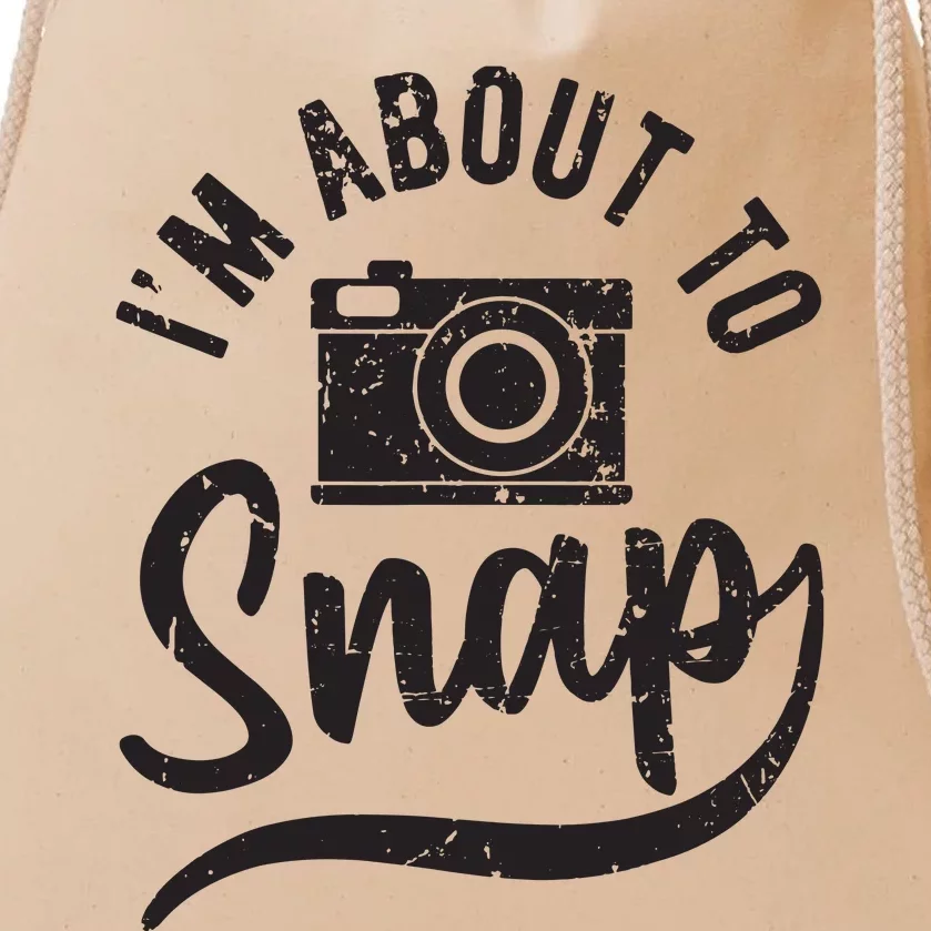 Photographer Im About To Snap Camera Photo Photography Drawstring Bag