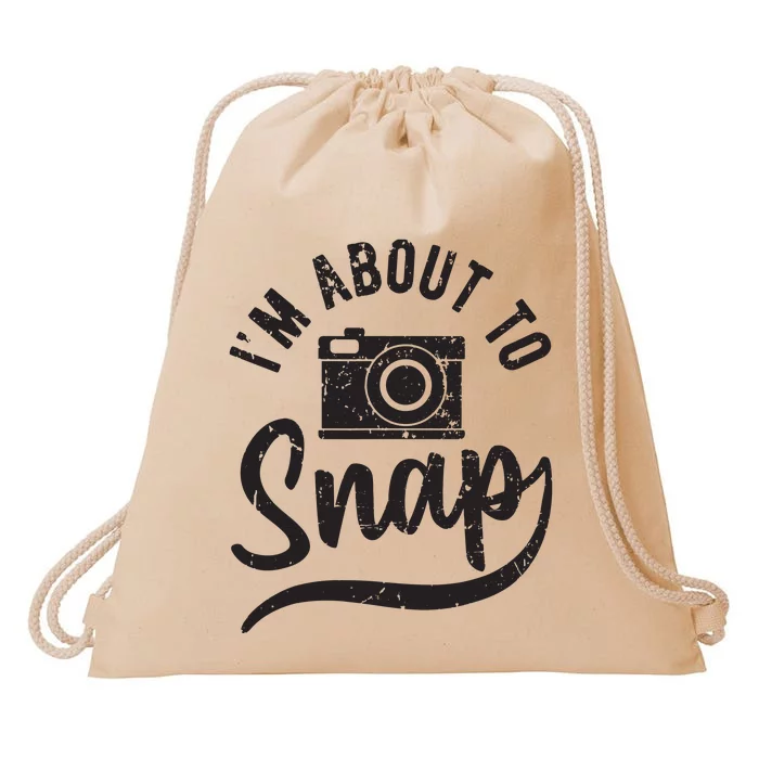 Photographer Im About To Snap Camera Photo Photography Drawstring Bag