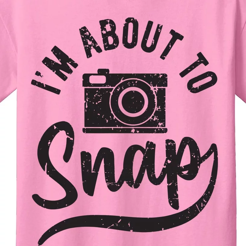 Photographer Im About To Snap Camera Photo Photography Kids T-Shirt