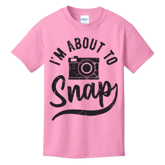 Photographer Im About To Snap Camera Photo Photography Kids T-Shirt