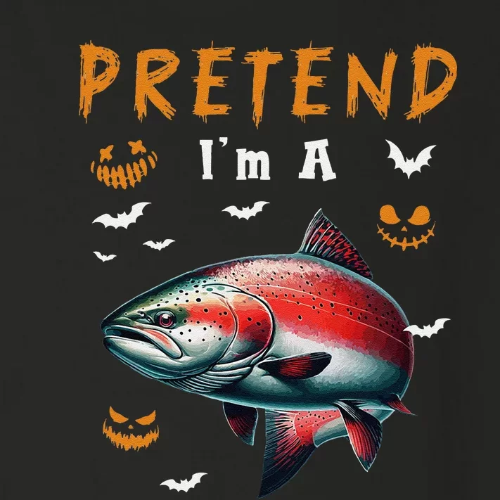 Pretend IM A Salmon Halloween Costume Fishing Lover Toddler Long Sleeve Shirt