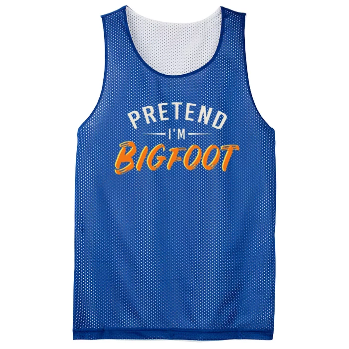 Pretend Im Bigfoot Quick Halloween Outfit Mesh Reversible Basketball Jersey Tank