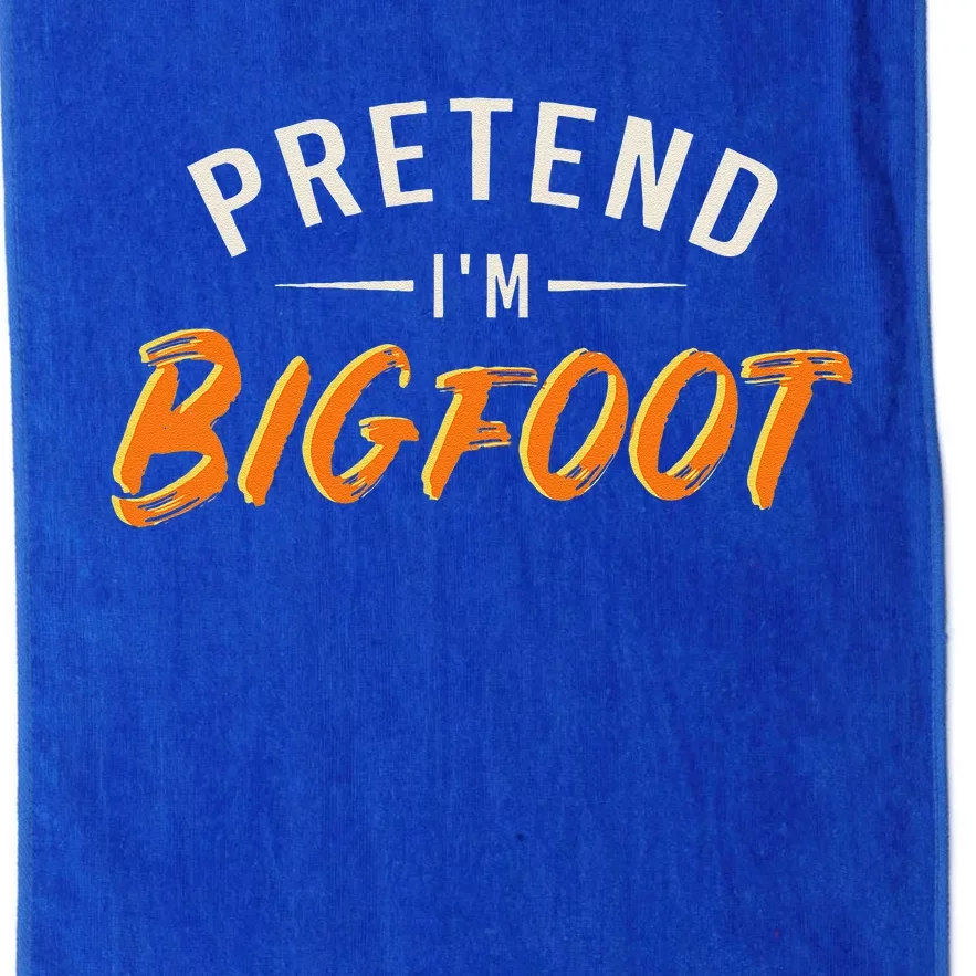 Pretend Im Bigfoot Quick Halloween Outfit Platinum Collection Golf Towel