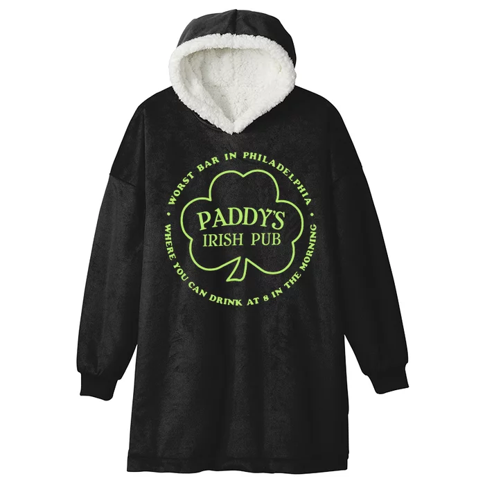 Paddy's Irish Bub Funny St Patricks Day Drinking Hooded Wearable Blanket