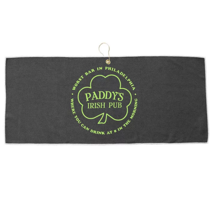 Paddy's Irish Bub Funny St Patricks Day Drinking Large Microfiber Waffle Golf Towel