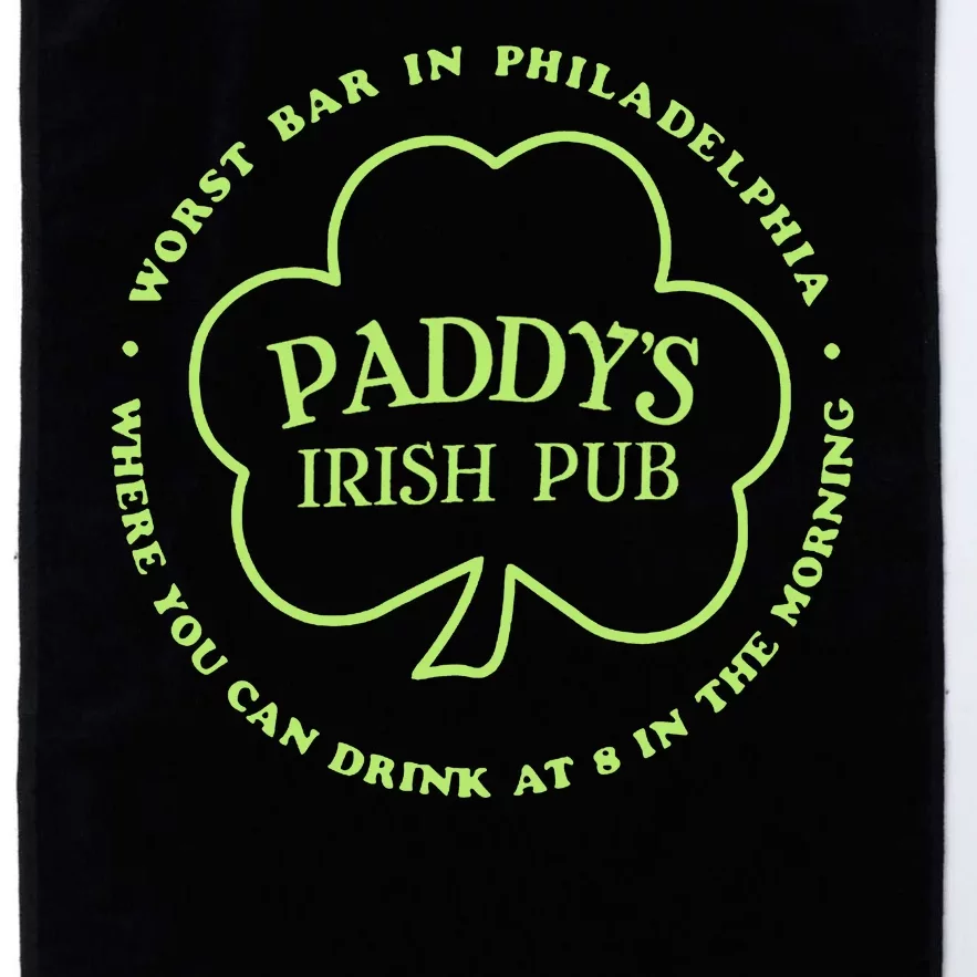 Paddy's Irish Bub Funny St Patricks Day Drinking Platinum Collection Golf Towel