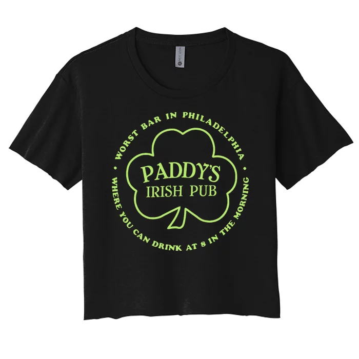 Paddy's Irish Bub Funny St Patricks Day Drinking Women's Crop Top Tee