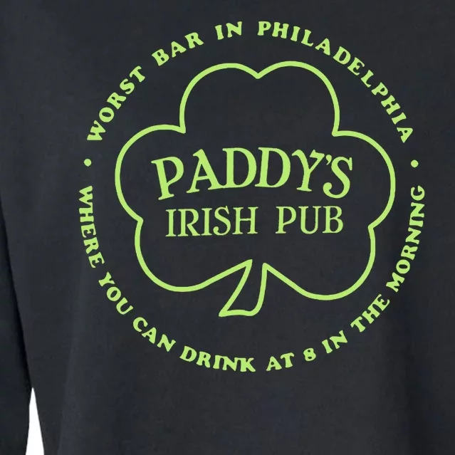 Paddy's Irish Bub Funny St Patricks Day Drinking Cropped Pullover Crew