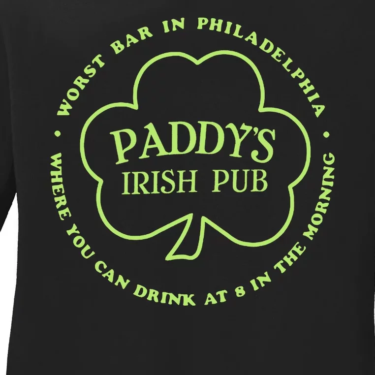 Paddy's Irish Bub Funny St Patricks Day Drinking Ladies Long Sleeve Shirt