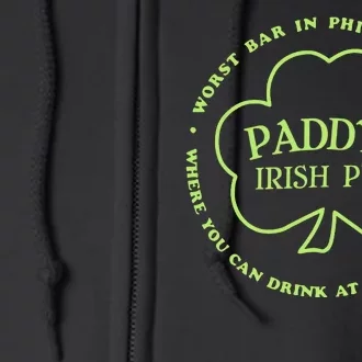 Paddy's Irish Bub Funny St Patricks Day Drinking Full Zip Hoodie