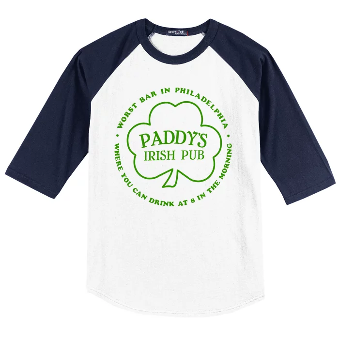 Paddy's Irish Bub Funny St Patricks Day Drinking Baseball Sleeve Shirt