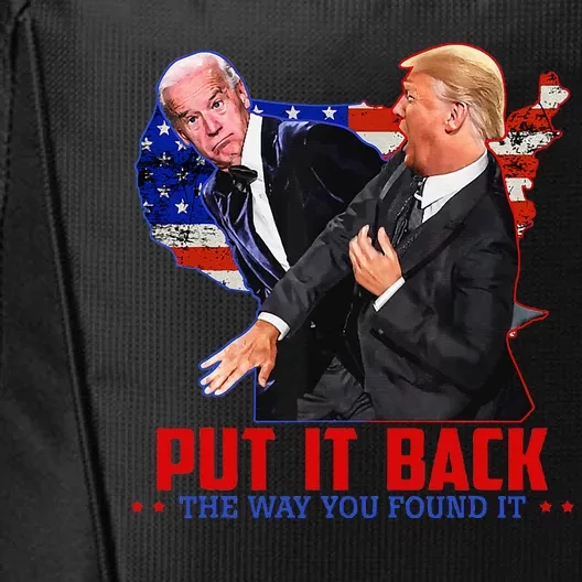 Put It Back The Way You Found It Funny Trump Slap Anti Biden City Backpack