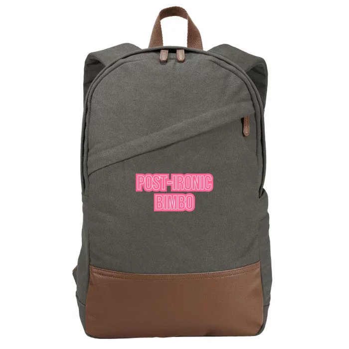 Post Ironic Bimbo Cotton Canvas Backpack