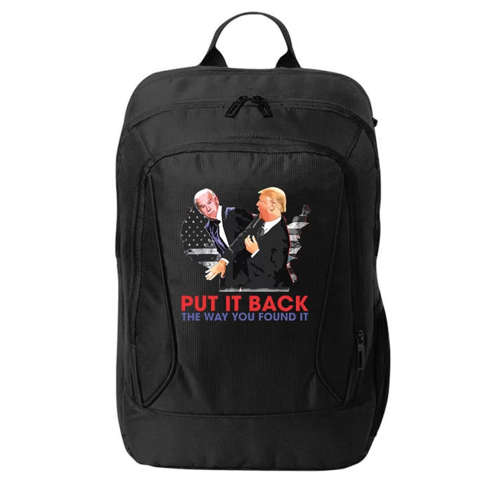 Put It Back The Way You Found It Funny Trump Slap Anti Biden City Backpack