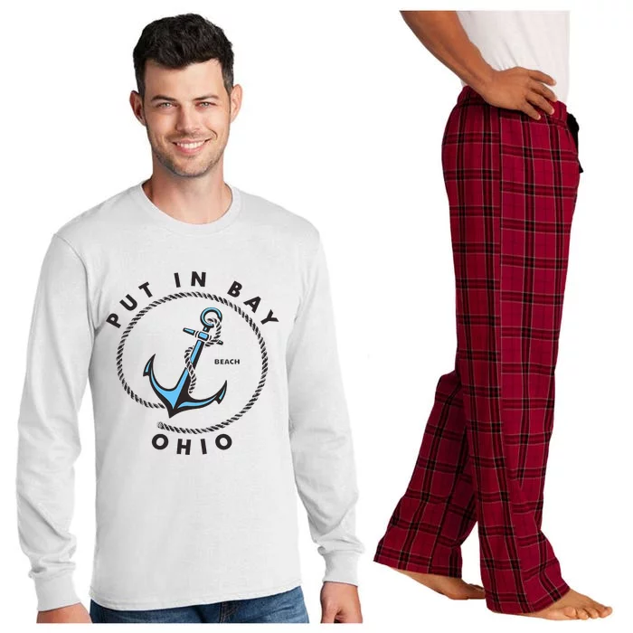 Put In Bay Ohio Long Sleeve Pajama Set