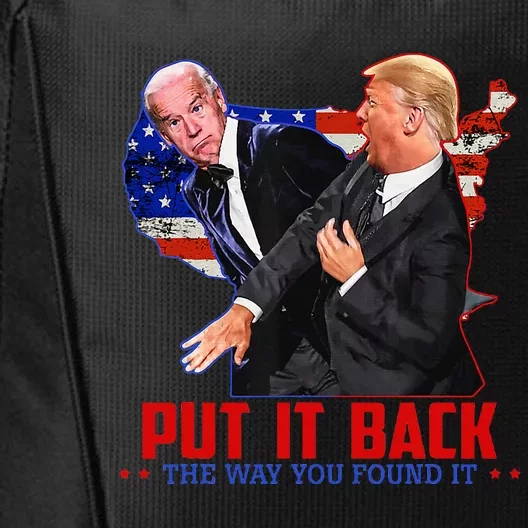 Put It Back The Way You Found It Funny Trump Slap Anti Biden City Backpack