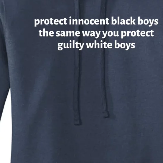 Protect Innocent Black Racial Equality Social Justice Funny Gift Women's Pullover Hoodie