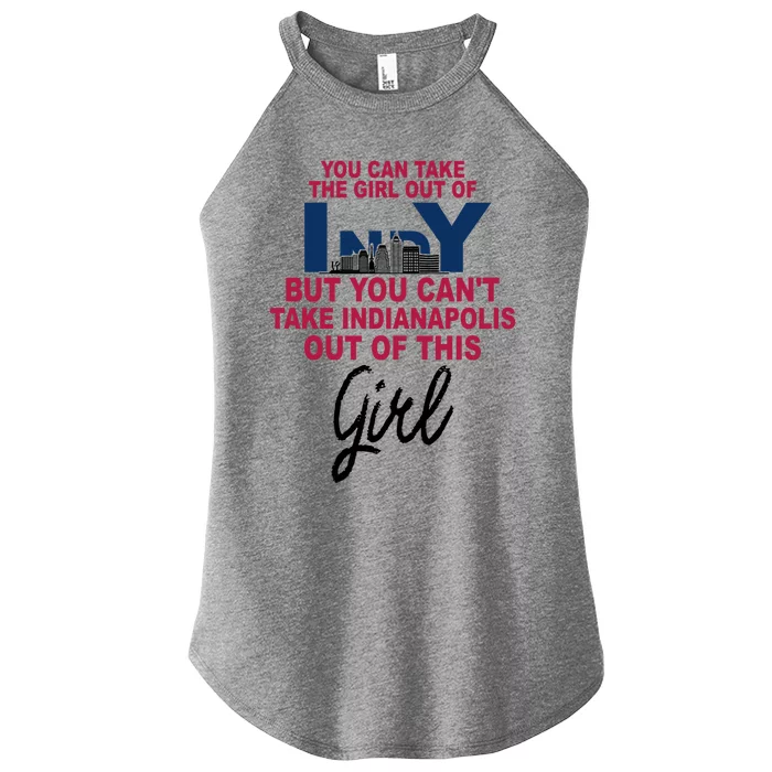 Proud Indy Cute Gift Indianapolis Cute Gift Moved From Indianapolis Gift Women’s Perfect Tri Rocker Tank