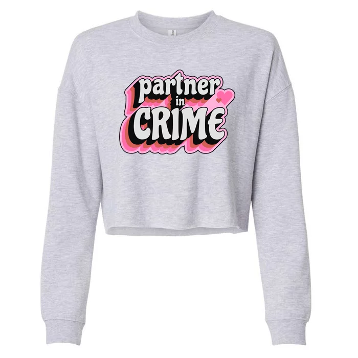 Partner In Crime Love Cropped Pullover Crew