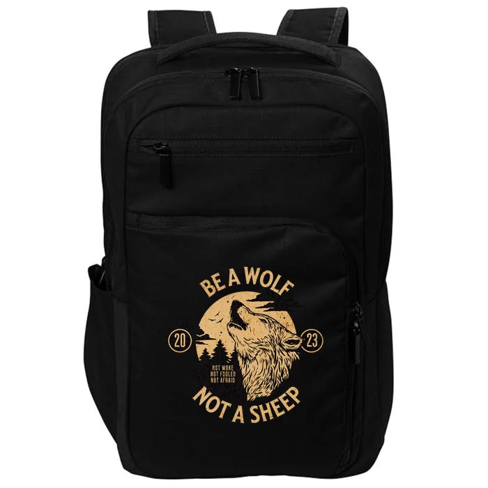 Politically Incorrect Conservative Republican Wolf Impact Tech Backpack