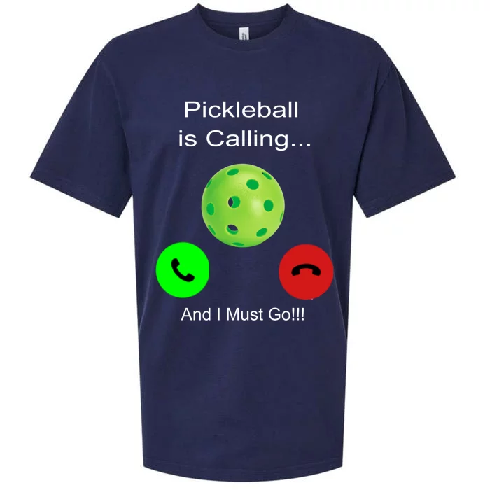 Pickleball Is Calling Gift Sueded Cloud Jersey T-Shirt