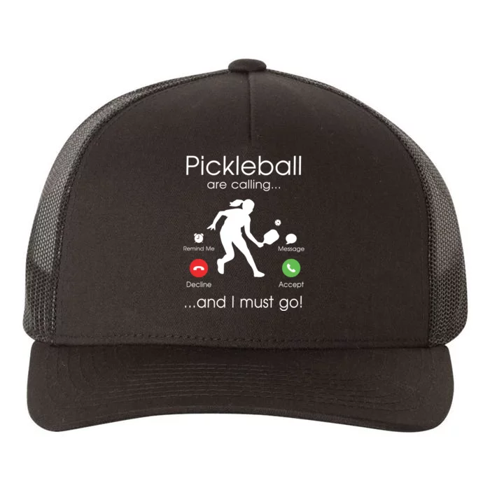 Pickleball Is Calling Yupoong Adult 5-Panel Trucker Hat