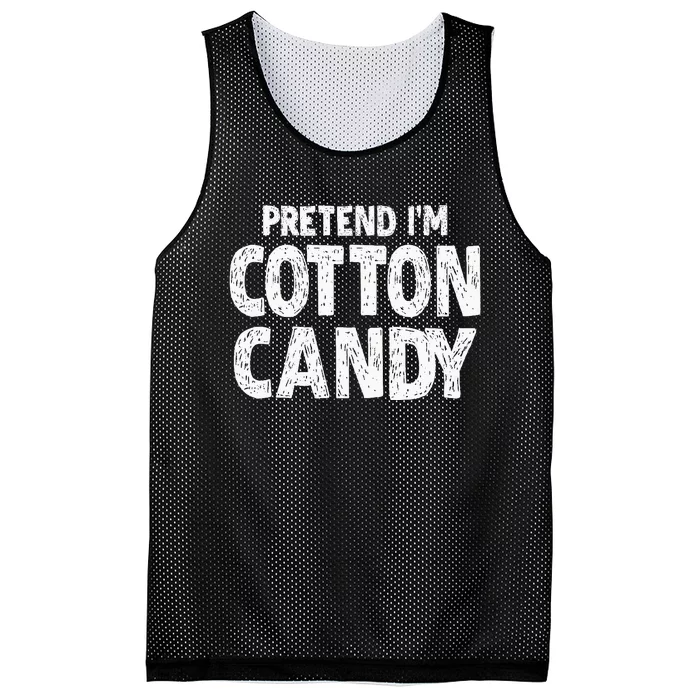 Pretend Im Cotton Candy Easy Halloween Costume Mesh Reversible Basketball Jersey Tank