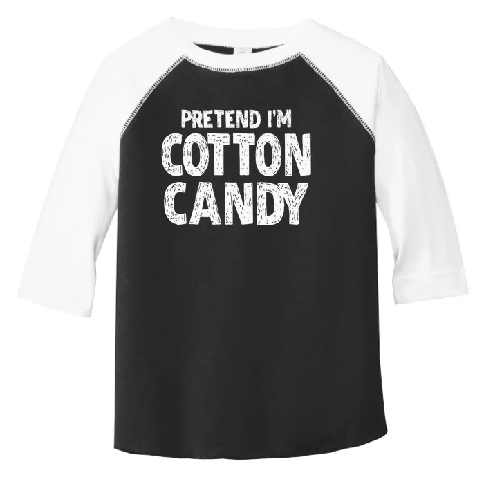 Pretend Im Cotton Candy Easy Halloween Costume Toddler Fine Jersey T-Shirt