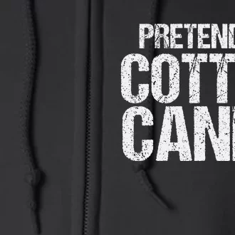 Pretend I'm Cotton Candy Easy Halloween Costume Full Zip Hoodie