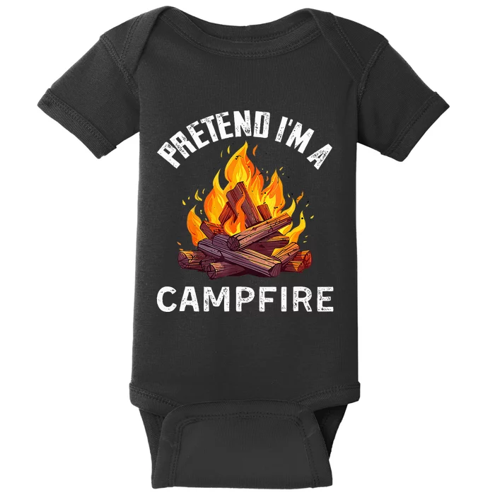 Pretend IM Campfire Funny Halloween Costume Baby Bodysuit